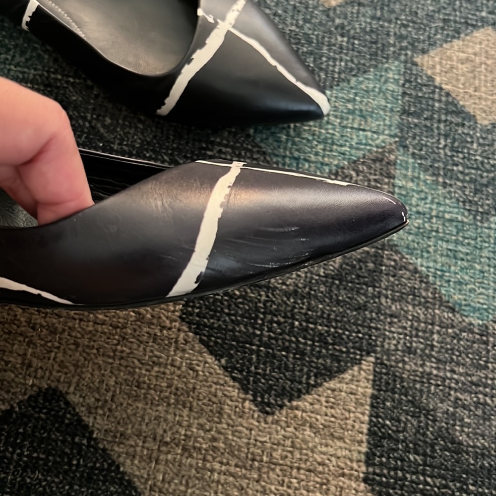 Authentic Balenciaga paint streaks pattern flats - Picture 4 of 10